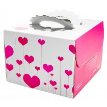 Set Of 2 Fashion Square Cake Boxes Birthday Cake Boxes Paper Box Heart