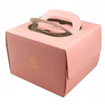 Set Of 2 Beautiful Square Cake Boxes Birthday Cake Boxes Paper Box Pink