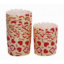Heat-Resistant Baking Cups Cupcake Cups Muffin Cups, 40Pcs[Loving Heart]