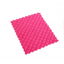 Set of 3 Dish Towels Water Absorption Cleaning Cloth Scouring Pad-Pink