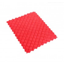 Set of 3 Dish Towels Water Absorption Cleaning Cloth Scouring Pad-Red