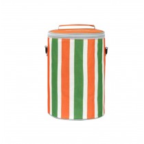 Round Waterproof Insulation Bags Striped Lunch Bags