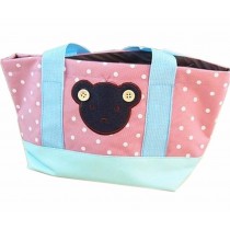 Fashionable High Capacity Lunch Picnic Box/Bento Drawstring Bags Pink
