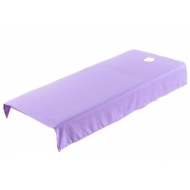 Set of 3 Massage Table Covers Linens for Massage Table Plain [Purple]