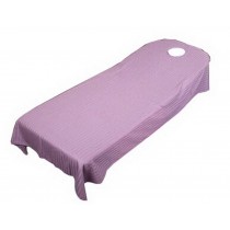Set of 3 Massage Table Covers Linens for Massage Table Stripe [Purple]