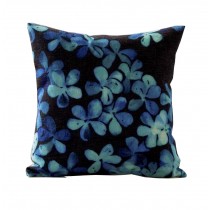 Watercolor Cushion Covers Pillow Covers Linen Cotton Blue Flowers