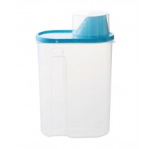 Blue Cereals/Snacks Storage/Bins/Canisters with Lid Easy to Pour Out