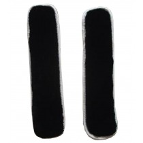 [Black] Soft Plush Chair Armrest Covers Armrest Pads for Chair