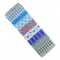Set of 2 Creative Washi Masking Tapes Decorative Washi Tapes Craft Tapes Blue