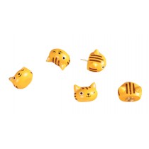 Creative Office Item/ Cute Cat Series Pushpins, Steel Point, 10 Piece