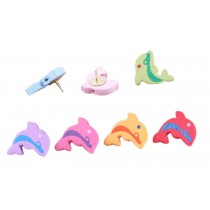 Creative Office Item/ Cute Dolphins Series Pushpins , 20 Pcs, Random Color