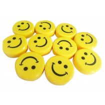10 Magnets Smiley Magnet Teaching Magnetic Stickers Random Color