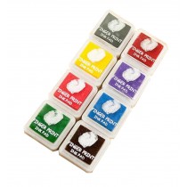 Set of 8 Multicolor Ink Stamp Pad Stamp Ink Pad Pad Fingerprint Ink Pad