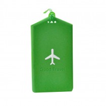 Set of 2 Travel Accessories Silicone Travel Square-shape Luggage Tags,GREEN