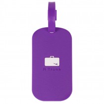 Set of 2 Travel Accessories PURPLE Square-shape Travel Luggage Tags/ID Holder