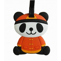 Lovely Cartoon Panda Travel Accessories Travelling Luggage Tag/ID Holder Orange