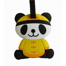 Lovely Cartoon Panda Travel Accessories Travelling Luggage Tag/ID Holder Yellow