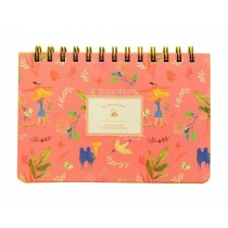 Lovely Coil Schedule Book Weekly Planner Plan Notebook Pink