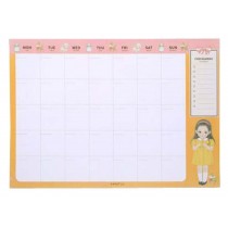 A4 Office Weekly Plan Of The Monthly The Schedule Book Monthly Calendar