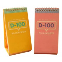 100 Days Countdown To The Present Plan Book Schedules Random Color