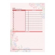 Set Of 2 The Program Of The Study And Work Schedule PDA Notepad Pink