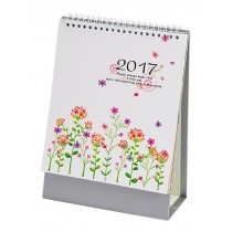 Office Supplies Practical 2017 Calendar Office Desktop Calendar [Flower]