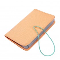 Portable Oxford Fabric Expanding File Pockets File Folders Wallets Orange