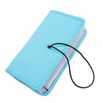 Portable Oxford Fabric Expanding File Pockets File Folders Wallets Blue