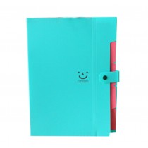 Stationery Office Supplies Folders A4 File Folders/Pockets, BLUE, 5 Layers