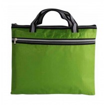 Green Canvas Bag Zipper Bags Briefcase Office Supplies Bag Folders Package