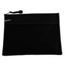 Set Of 3 Black Canvas Bag Zipper Bags Briefcase Office Supplies Folders Package