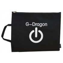 Korean Version Of The Simple A4 Paper Bags Zipper Portfolio Black