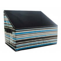 Multipurpose Folding Storage Box for Office/Desk Organiser/Bookend,Morden Stripe
