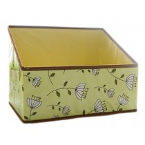 Multipurpose Folding Storage Box for Office/Desk Organiser/Bookend, Floral B