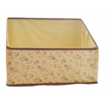 Multipurpose Folding Storage Box for Office/Desk Organiser/Bookend, Floral D