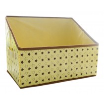 Multipurpose Folding Storage Box for Office/Desk Organiser/Bookend, Star