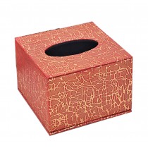 Continental Practical Leather Storage Tissue Box