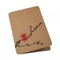 3 Pcs Chinese Style Creative Plum Flower Greeting Postcard  Card