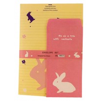 Set Of 3 Fresh Letterheads Envelopes Suit Letter Letterhead Paper Rabbit
