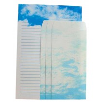Set Of 2 Colorful Invitations Letterheads Envelopes Suit Stationery
