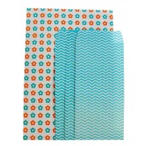 Set Of 2 Colorful Invitations Letterheads Envelopes Suit Stationery Blue