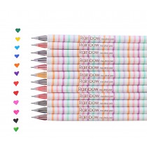 12pcs Creative Color Gel Ink Pens Marker Pen Highlighters Rainbow