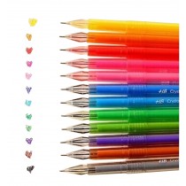 12pcs Creative Pretty Color Gel Ink Pens Marker Pen Highlighters
