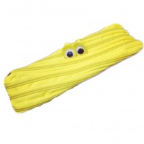 Set of 2 Creative Little Monste Stationery Bags Large Capacity Pencilcase Yellow