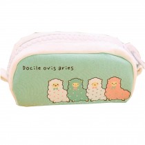 Cute Pencil Case Large Capacity Pen Pencil Stationery Bag Pouch Box, Green