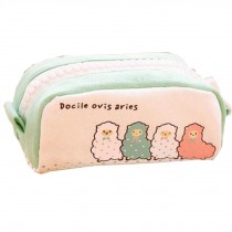 Cute Pencil Case Large Capacity Pen Pencil Stationery Bag Pouch Box, White