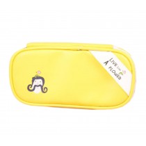 Pencil Case Pouch Box Large Capacity Yellow Pencil Stationery Bag