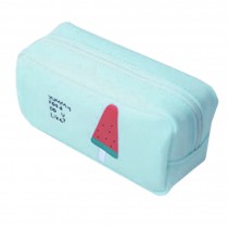 Light Blue Pencil Case Pouch Box for Girls Pen Pencil Stationery Bag