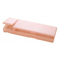 Japanese Translucent Pencil Box Multifunctional Storage Pencil Box Pink