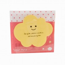 Set of 4 [Light Yellow] Useful Notes Sticky Notepads/Note papers (30 Pages/Set)